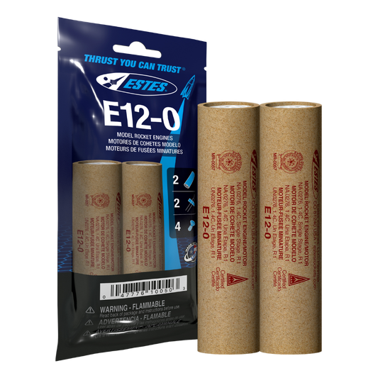 E12-0 24mm Model Rocket Engines