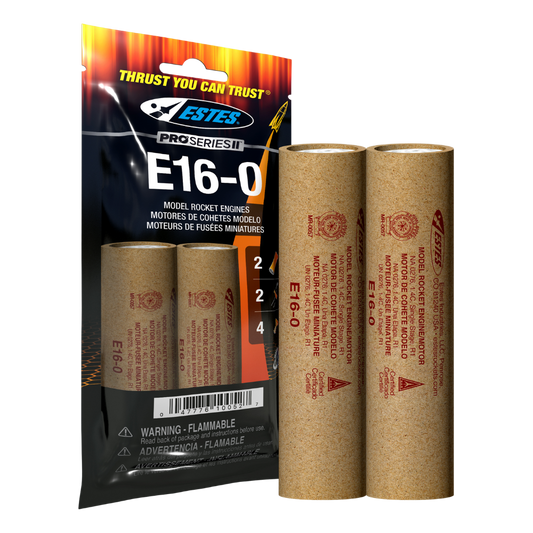 Estes E16-0 29mm Model Rocket Engines