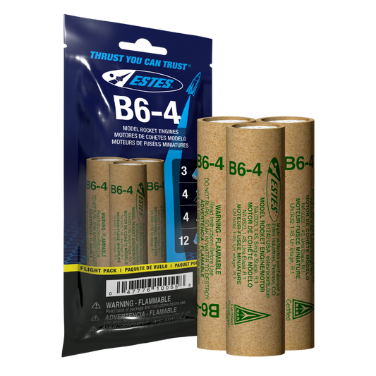 Estes B6-4 Rocket Engine Flight Pack