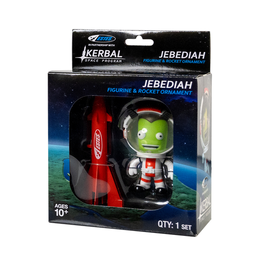 Kerbal Jeb & Estes Rocket Christmas Ornament