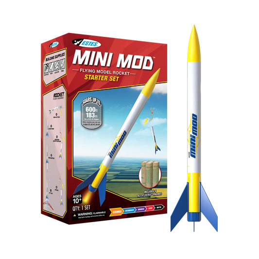 Estes Mini Mod Starter Set Model Rocket Kit for Beginners