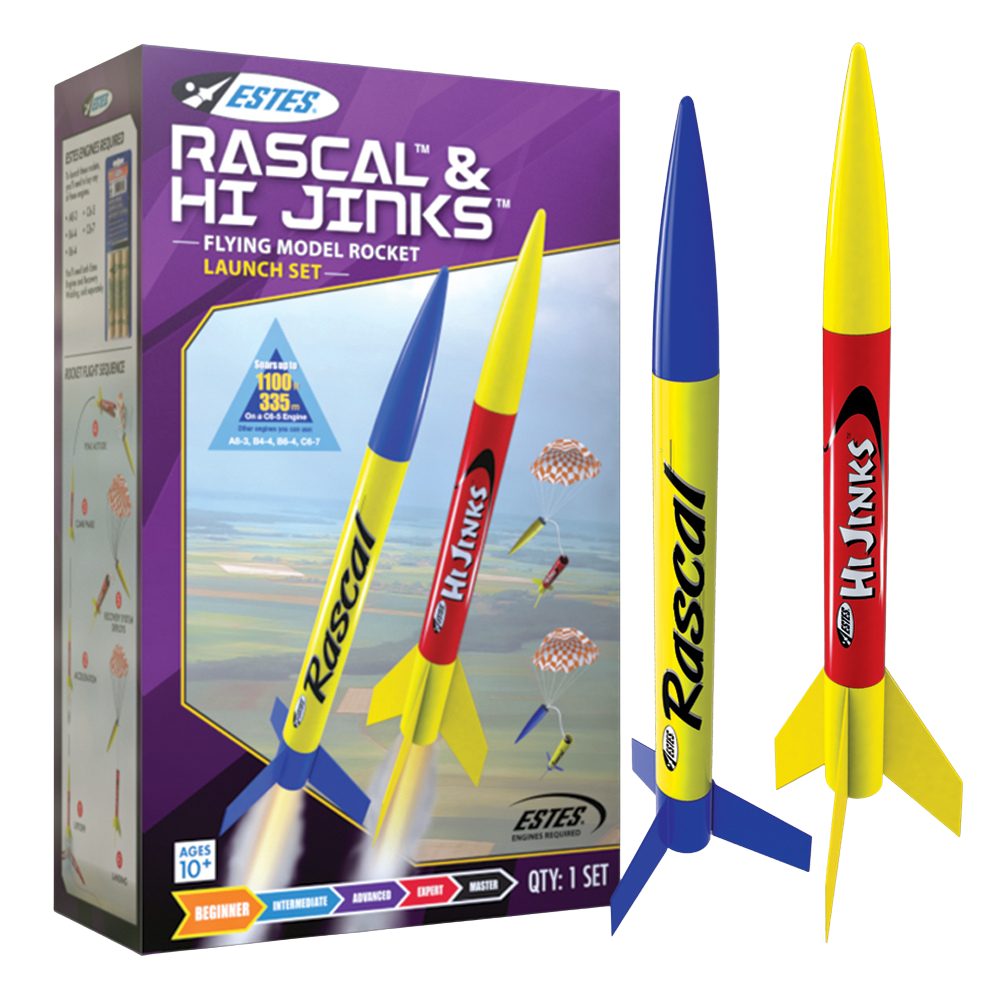 Rascal™ & HiJinks™ Launch Set - Ready to Fly STEM Rocket Kit