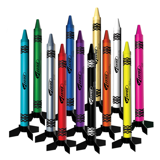 Estes Color The Sky Crayon Model Rockets
