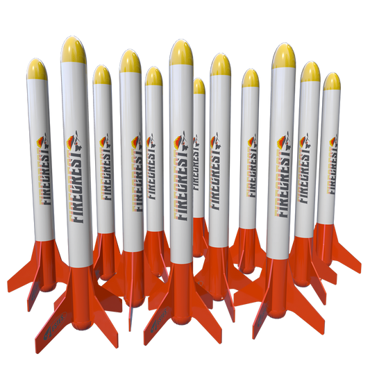 Estes Firecrest Flying Model Rocket Kit Bulk Pack with 12 Rockets Included