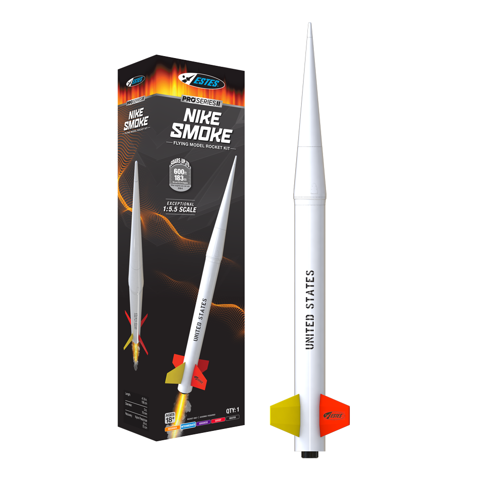 Pro Series II™ Nike Smoke | Mid-Power Model Rocket for STEM