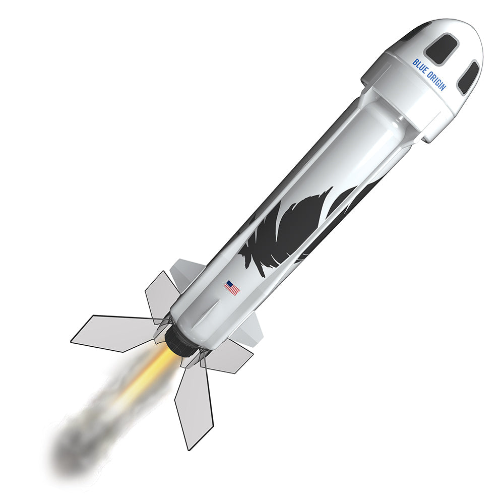 Estes New Shepard Side Fins Flame