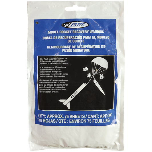 Estes Model Rocket Recovery Wadding