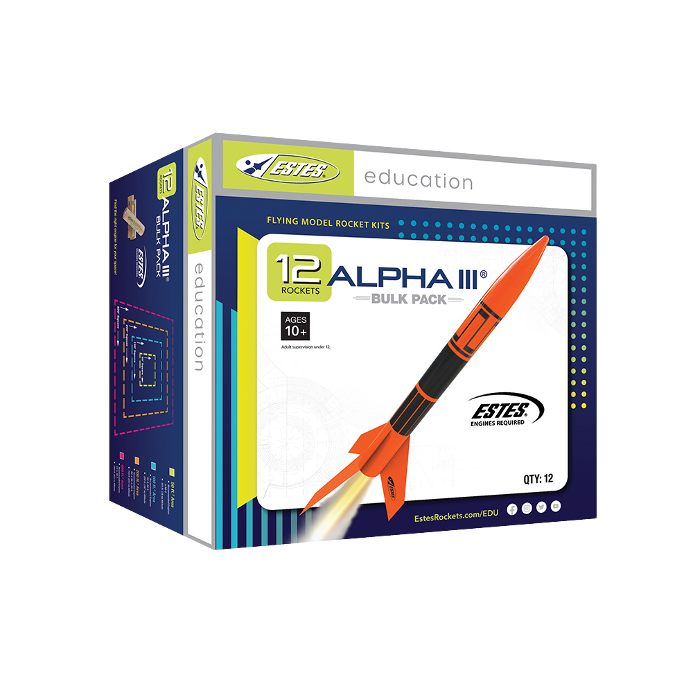 Estes Alpha III Bulk Pack Model Rockets for STEM Activities