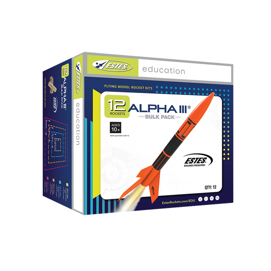 Estes Alpha III Bulk Pack Model Rockets for STEM Activities