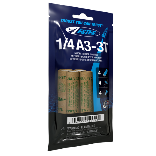 Estes 1/4A3-3T Model Rocket Engines