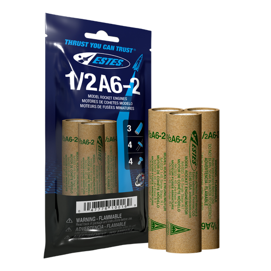 1/2A6-2 Engines for Flying Model Rockets