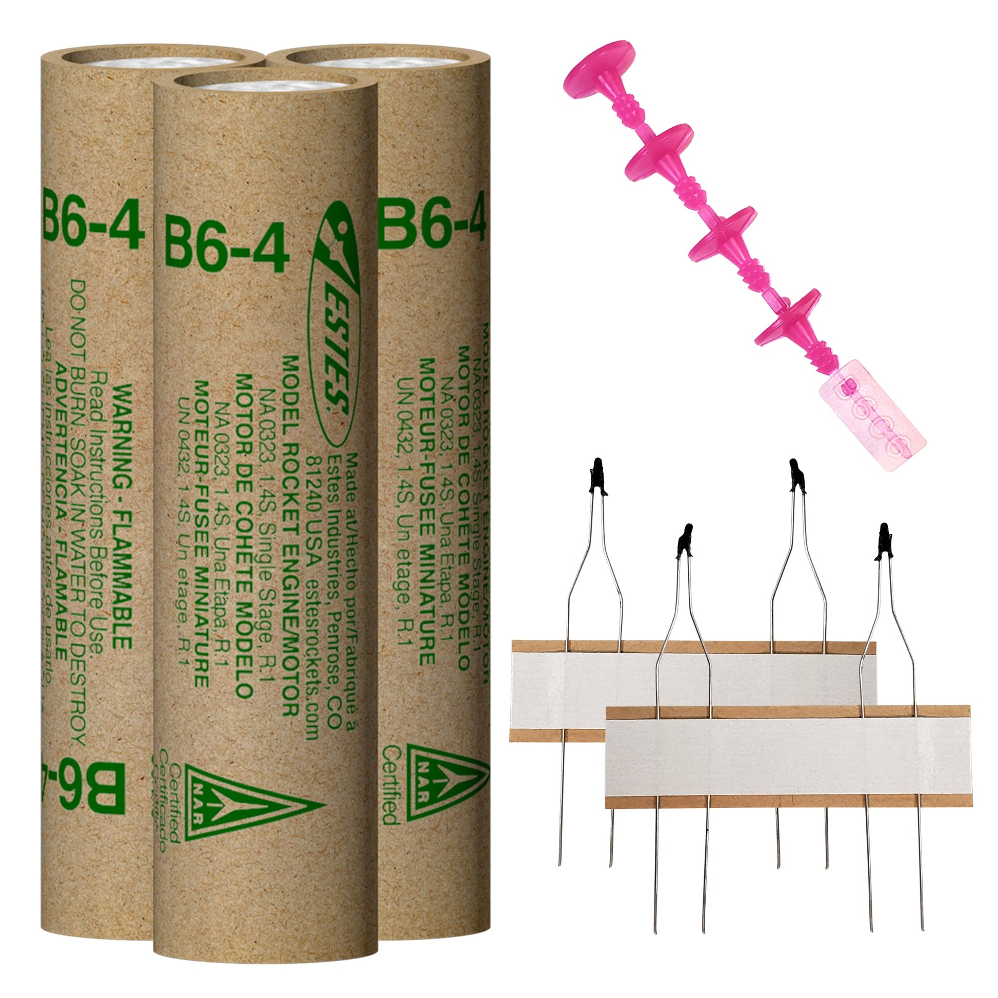 Estes B6-4 Model Rocket Engines Plugs and Ignitors