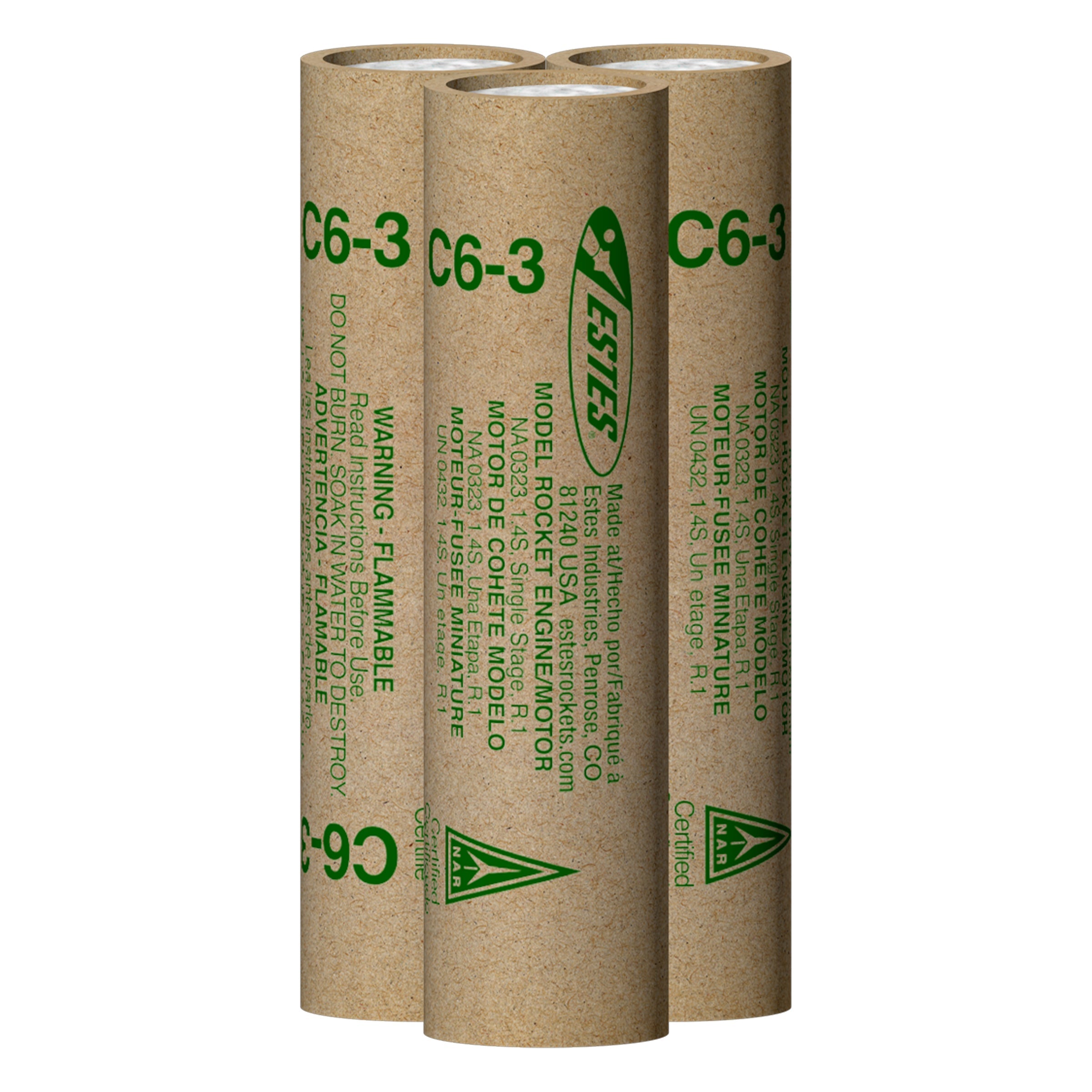 Estes C6-3 18mm Rocket Engines