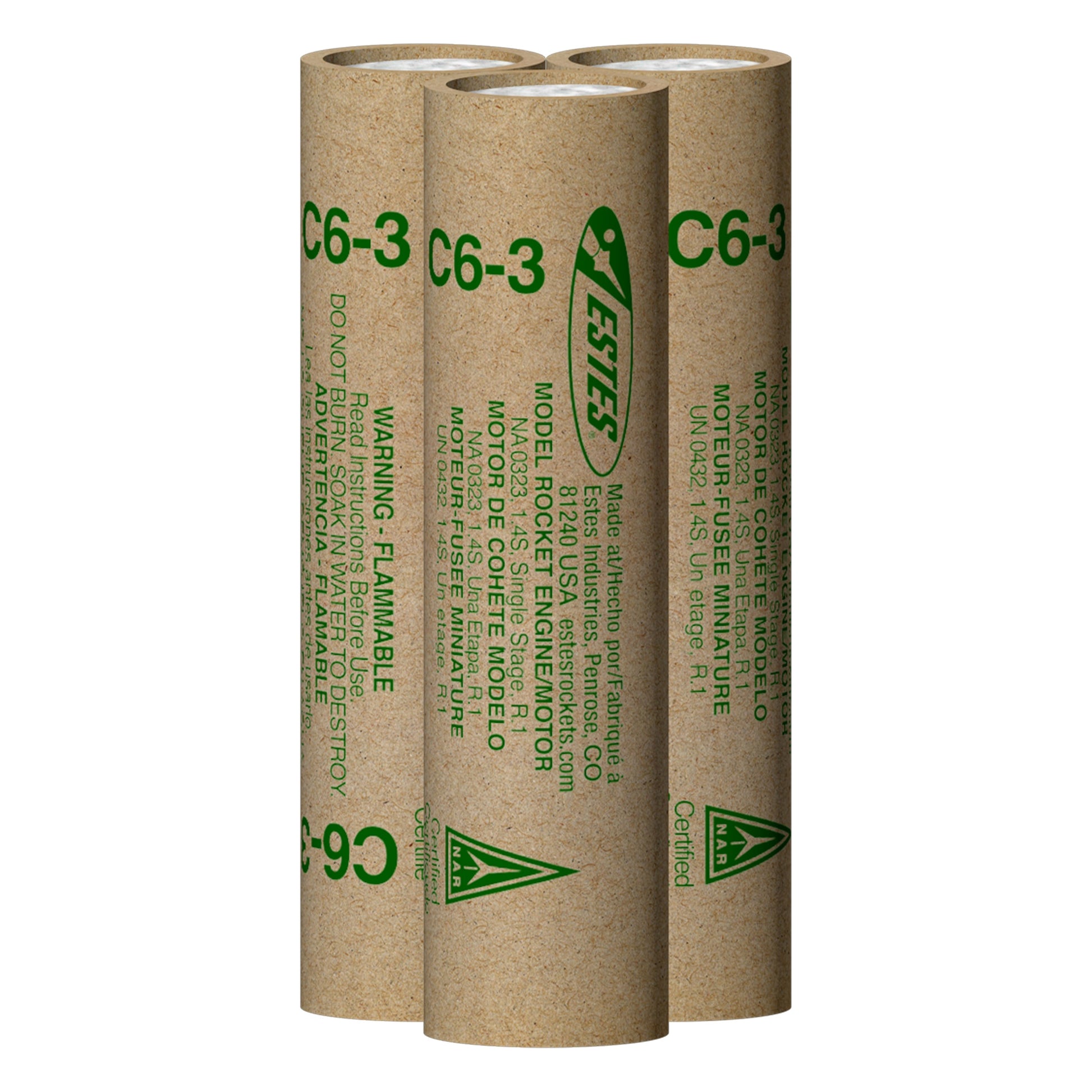 Estes C6-3 18mm Rocket Engines
