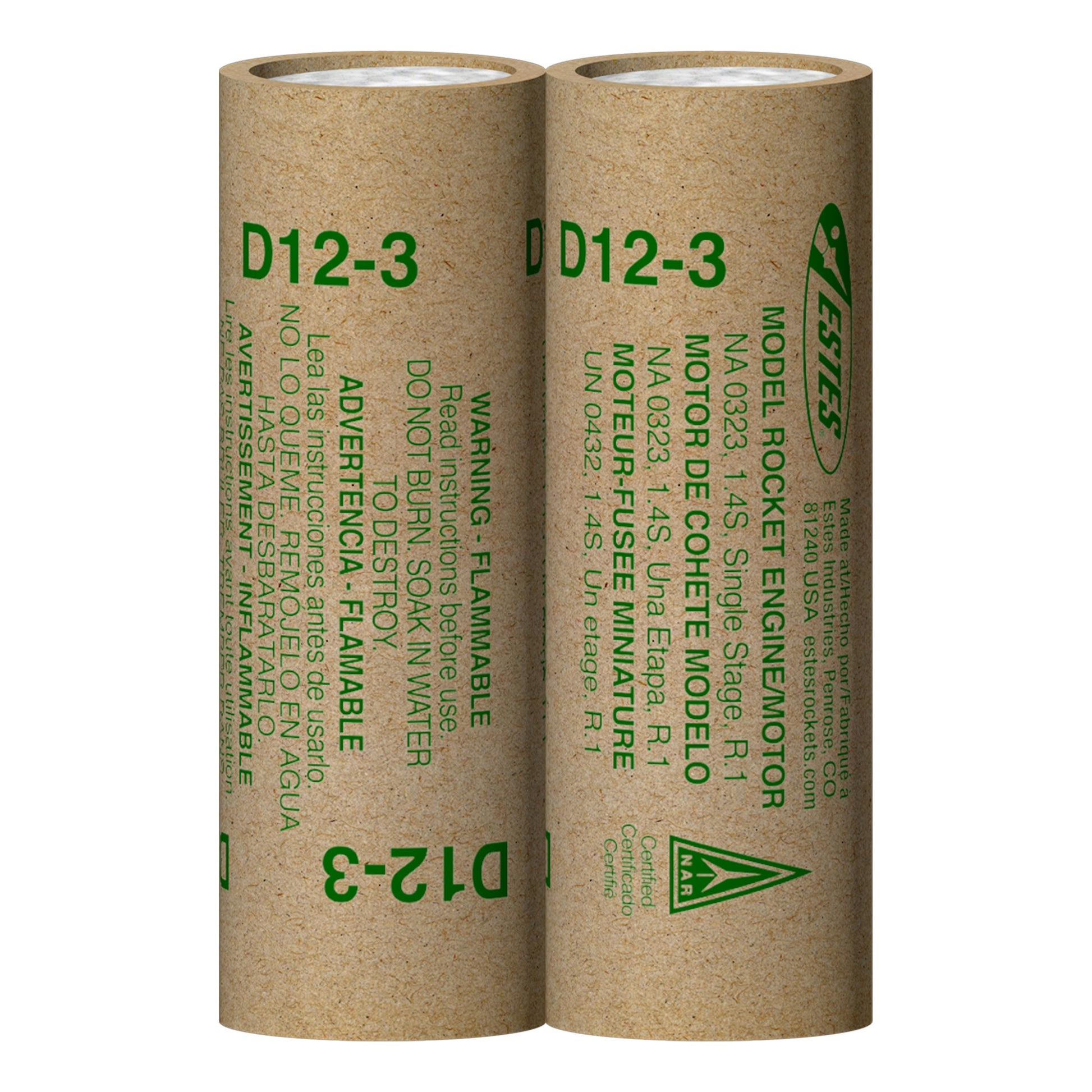 Estes D12-3 24mm Rocket Engines