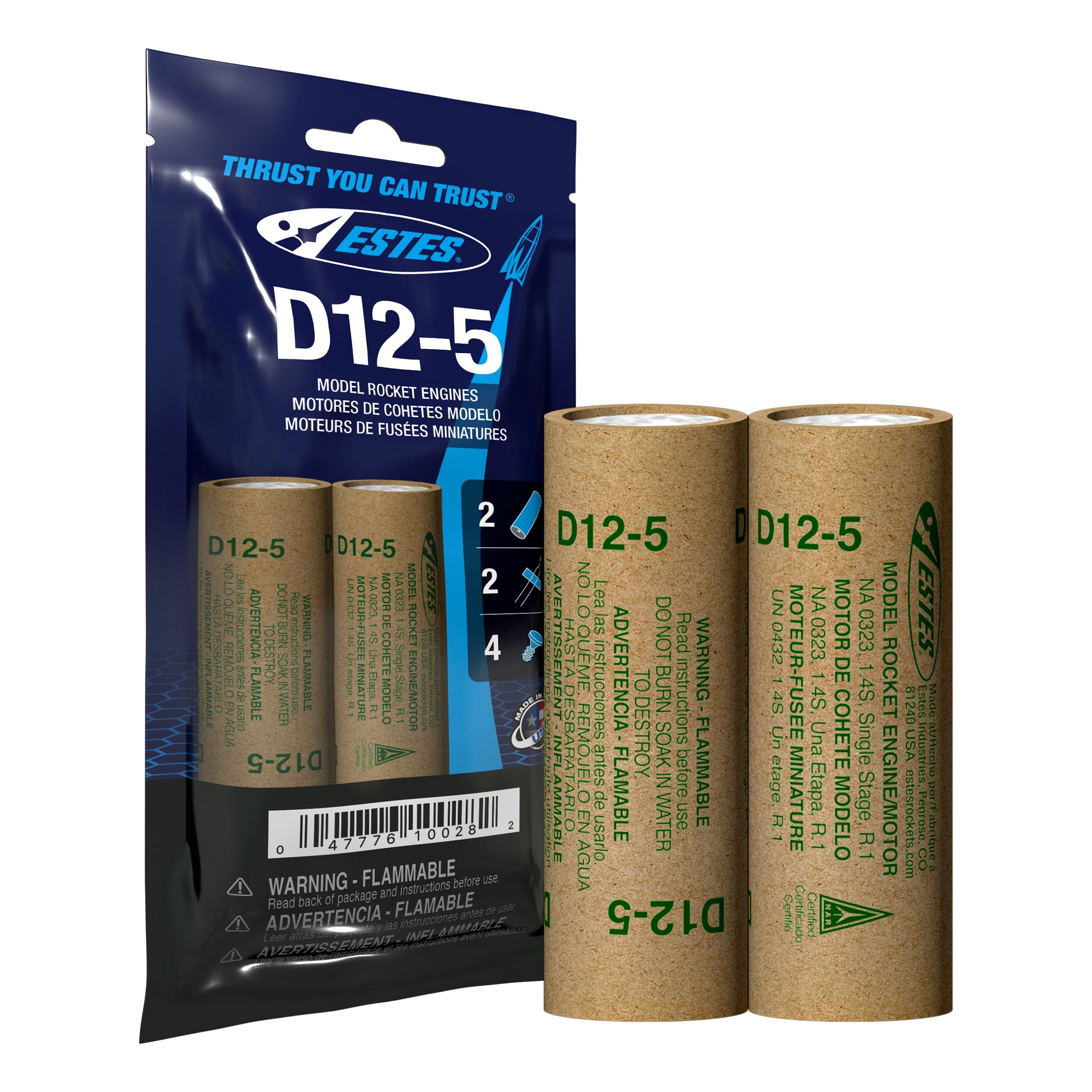 Estes D12-5 Rocket Engines