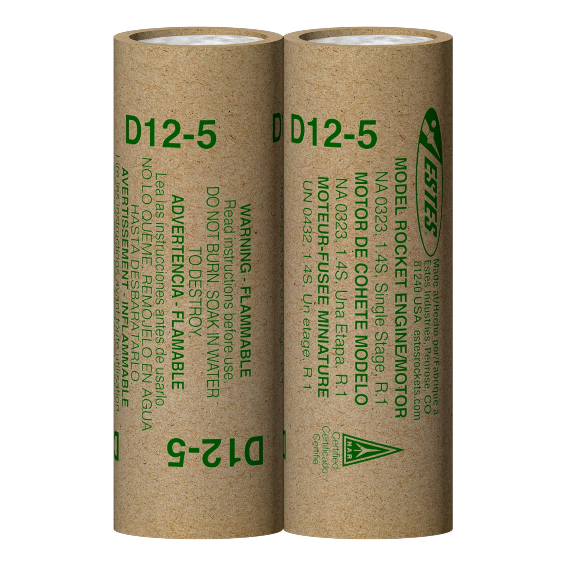 Estes D12-5 Engines for Hobby Rockets