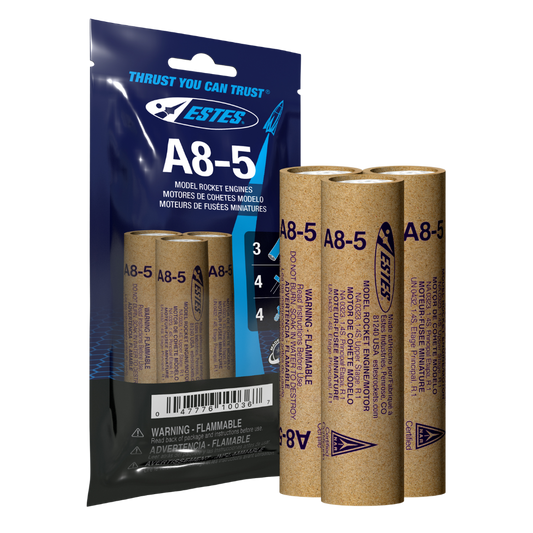 Estes A8-5 18mm Model Rocket Engines 