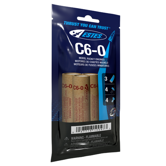 Estes C6-0 Model Rocket Engines