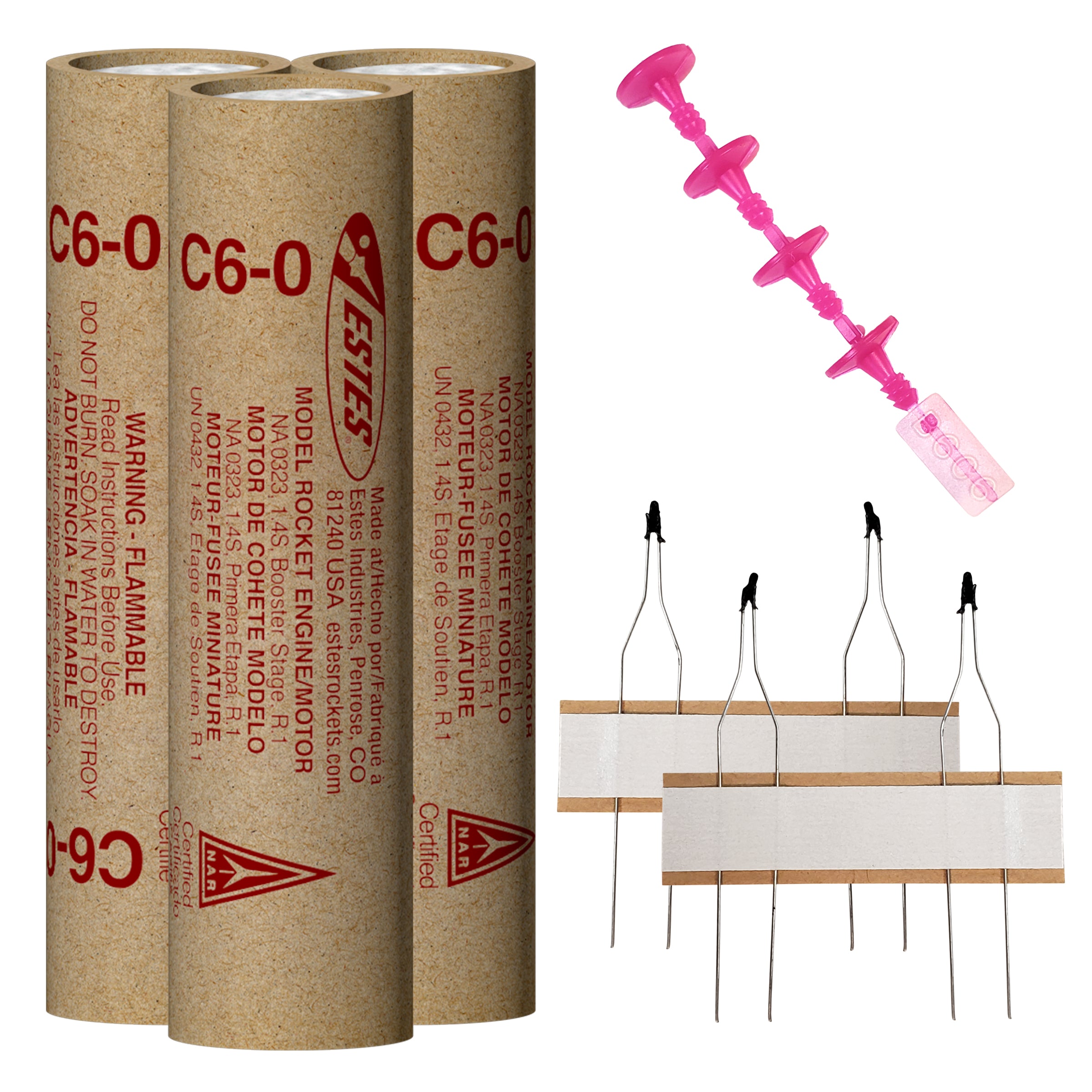 Plug Motor Model Rockets Estes C6-0 Model Rocket Engines for STEM Learning | Estes Education