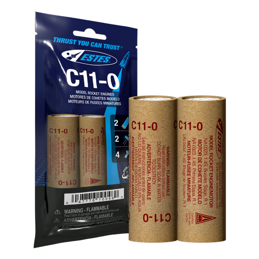 Estes C11-0 Model Rocket Engines 2 Pack 