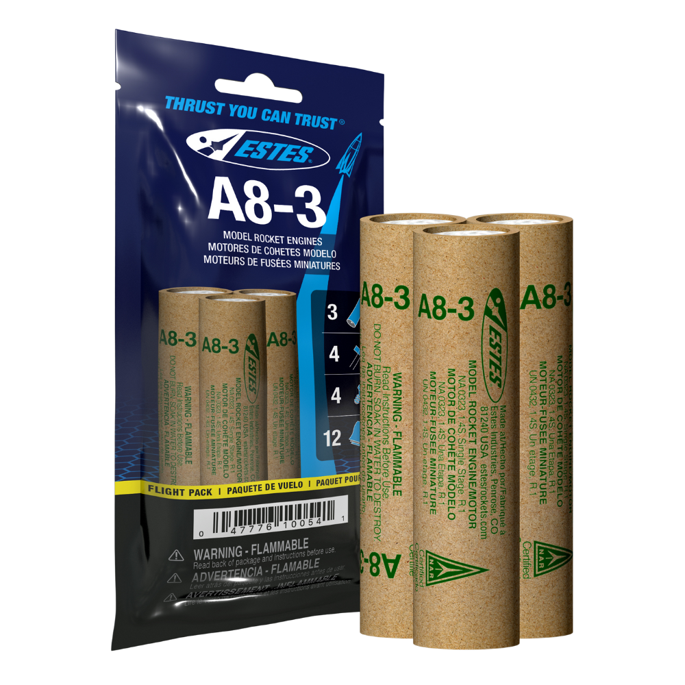 A83 Engine Flight Pack STEM Rocket Engines for Classroom & Group Use