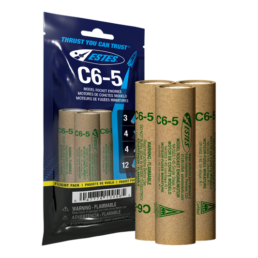 Estes C6-5 Rocket Engines Flight Pack