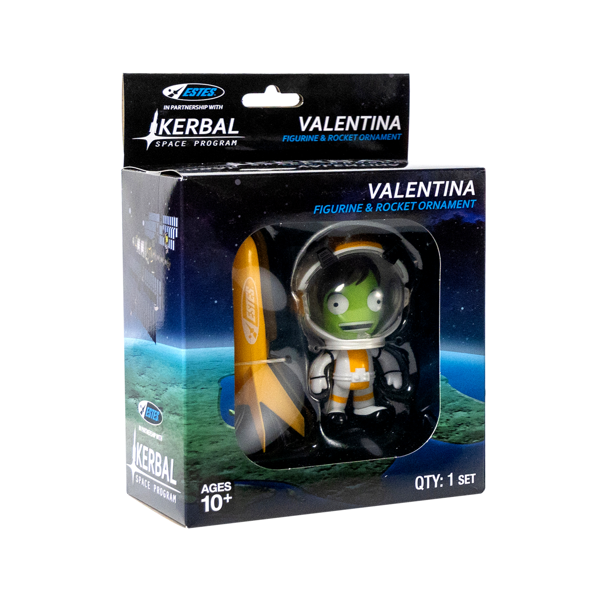 Kerbal Val & Estes Rocket Ornament