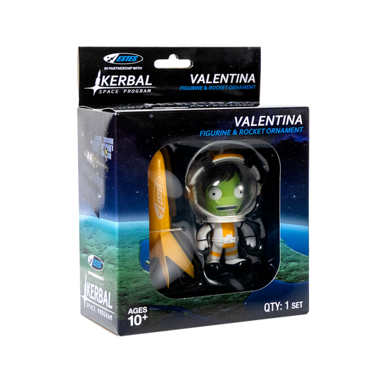 Kerbal Val & Estes Rocket Ornament