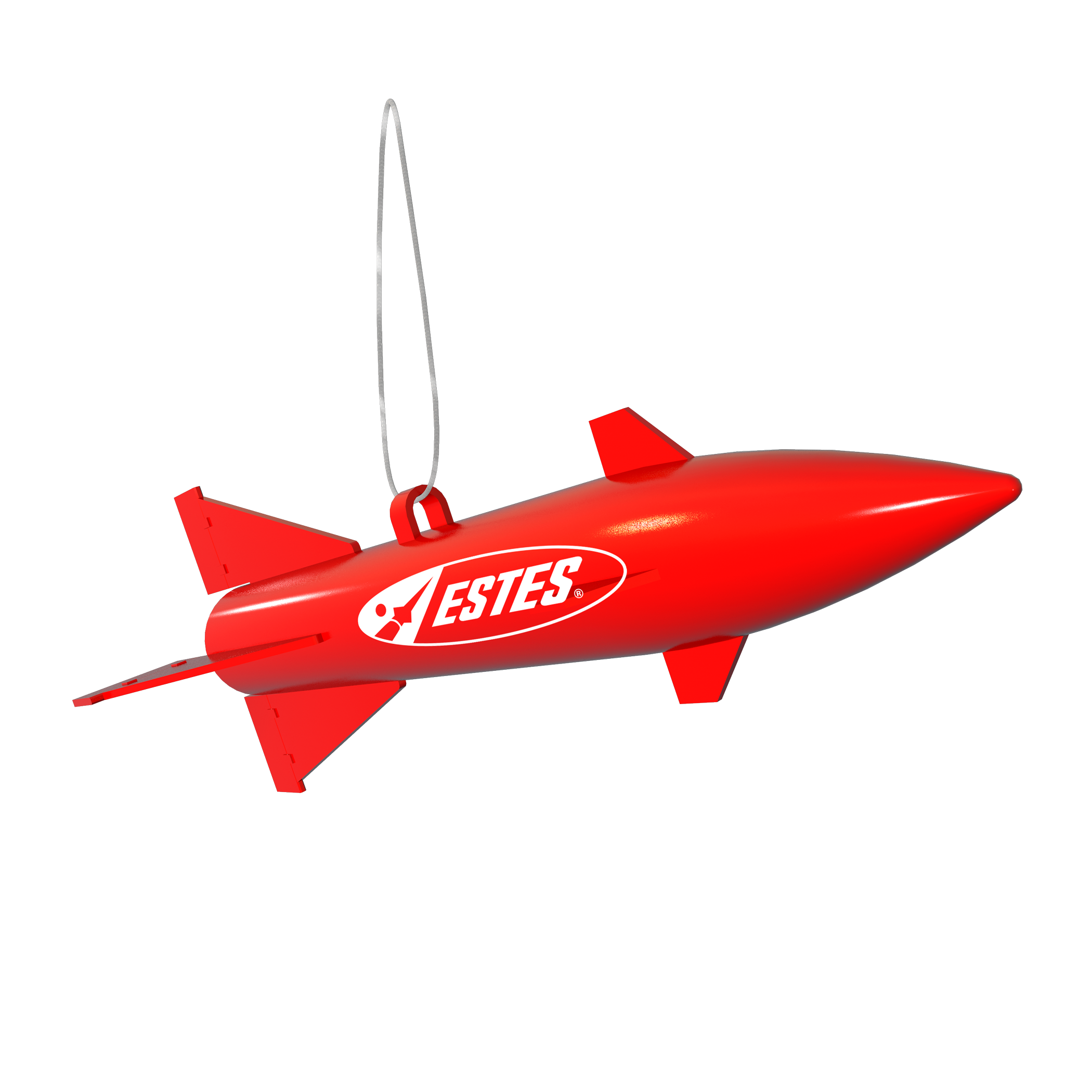 Estes Rocket Christmas Ornament Hanging