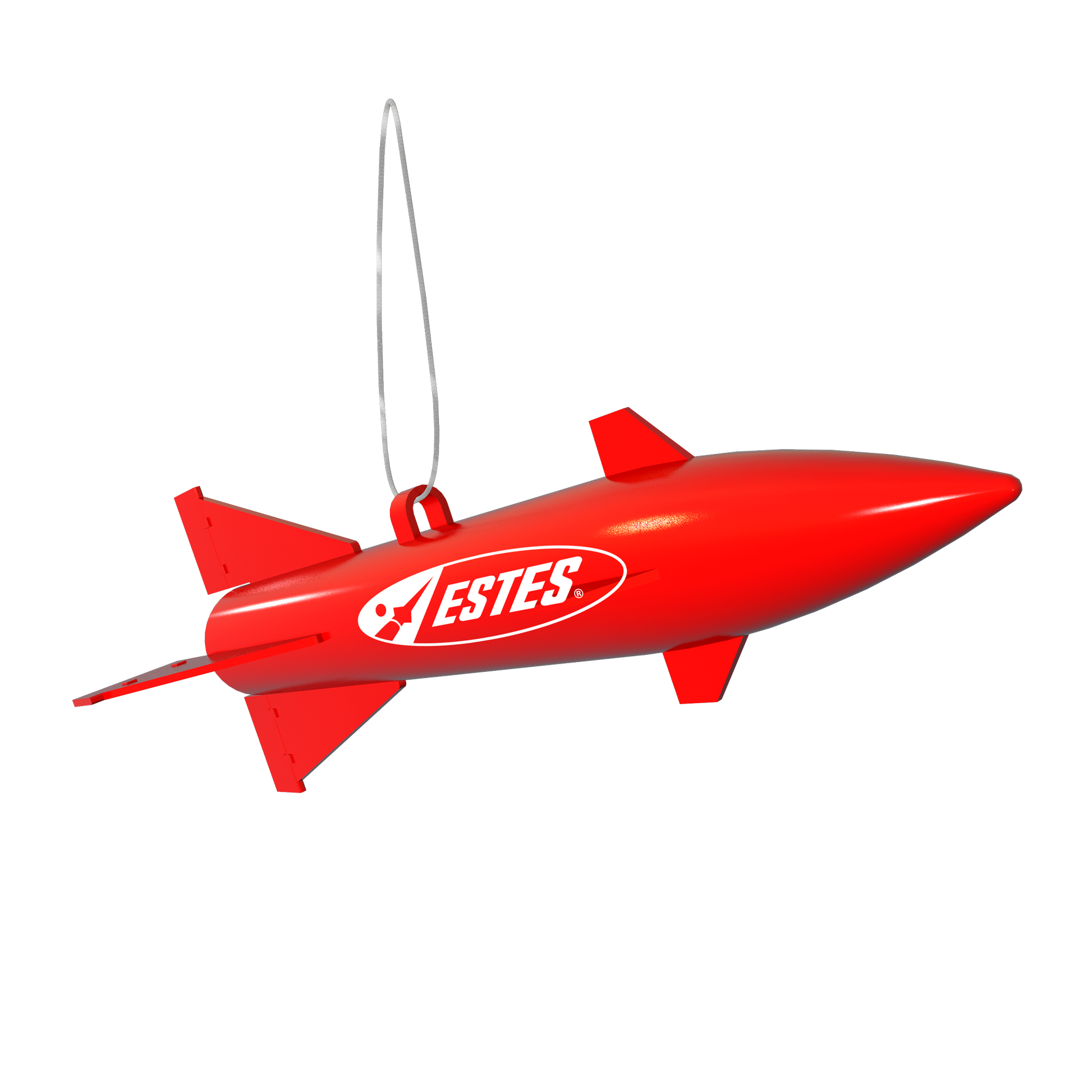 Estes Rocket Christmas Ornament Hanging