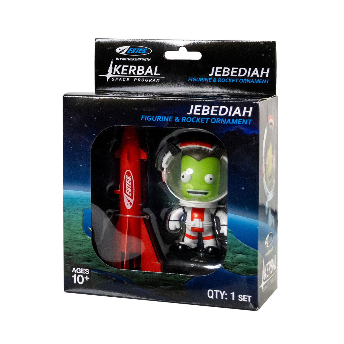 Kerbal Jeb & Estes Rocket Christmas Ornament