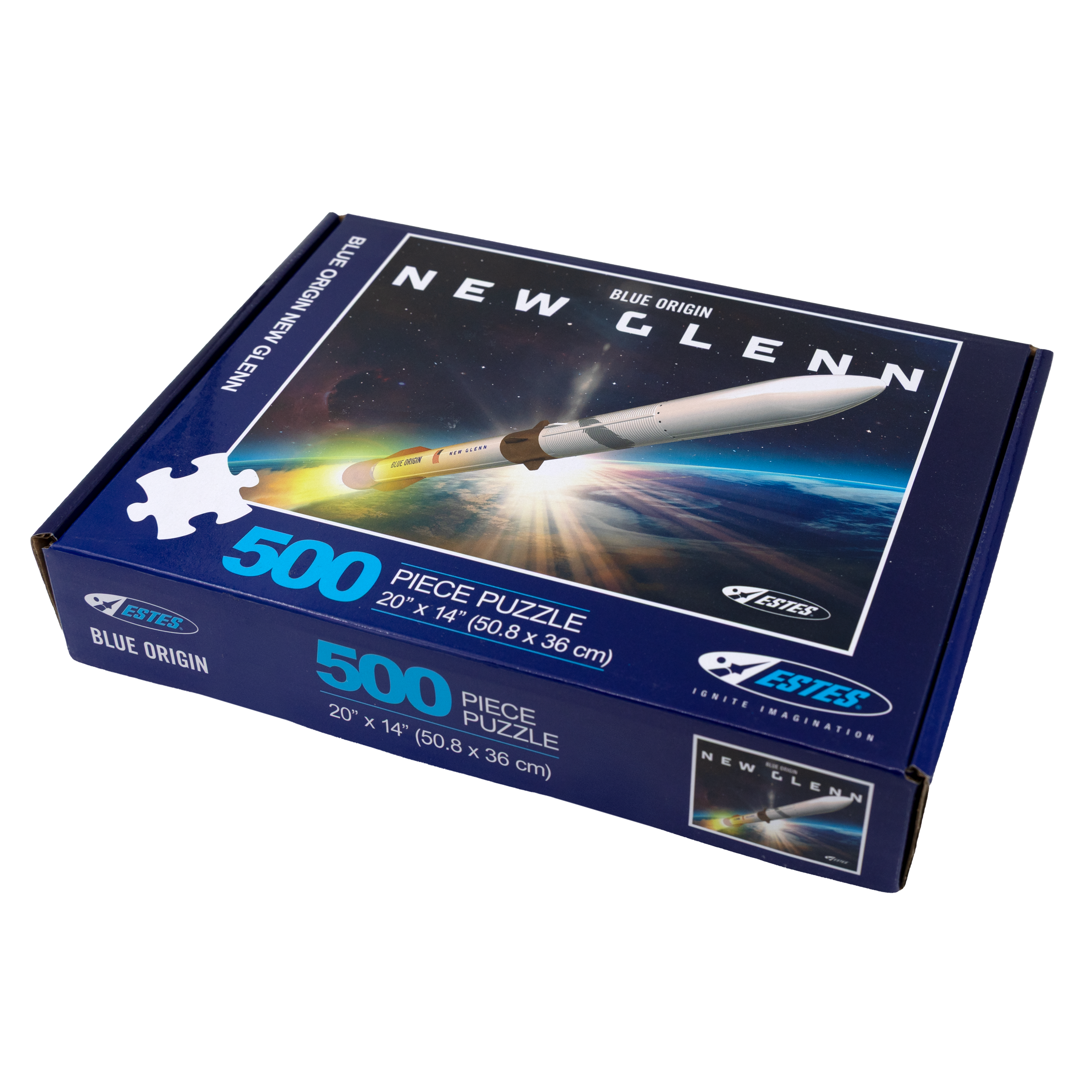 Estes Blue Origin New Glenn Rocket 500 Piece Puzzle - Space Themed Puzzle
