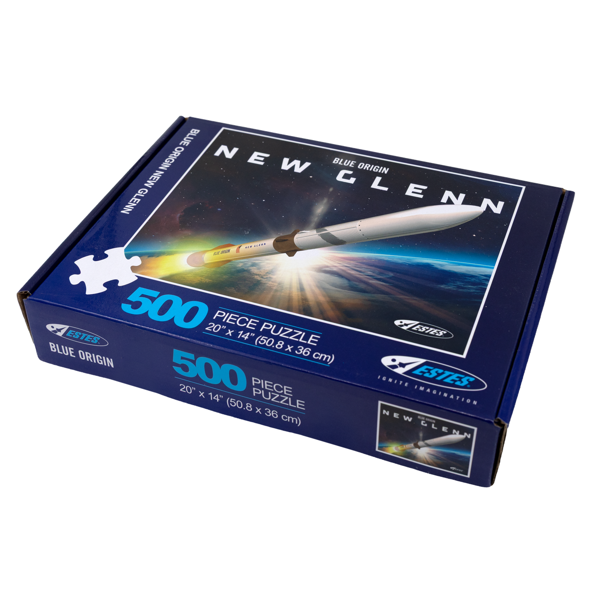 Estes Blue Origin New Glenn Rocket 500 Piece Puzzle - Space Themed Puzzle