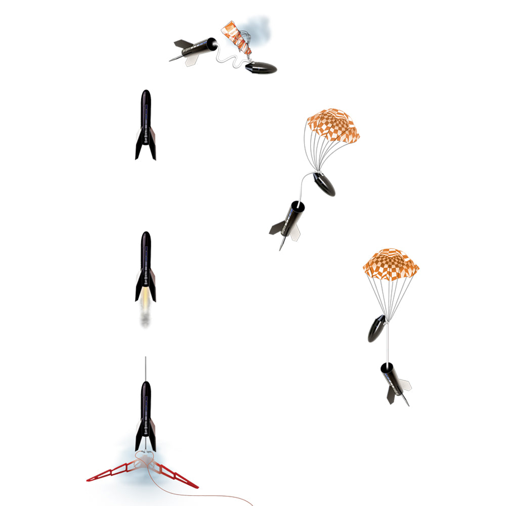 Estes Baby Bertha Model Rocket Flight Sequence for STEM Learning