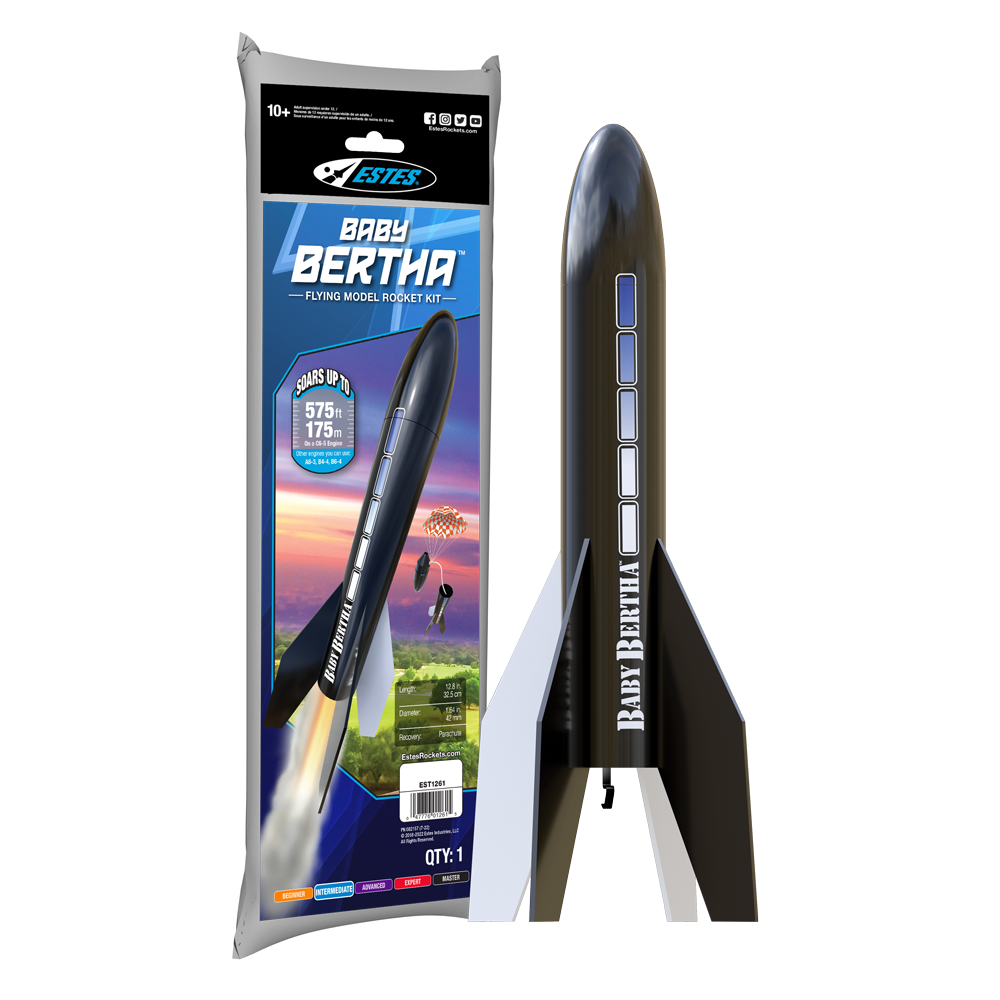 Estes Baby Bertha Model Rocket Kit for STEM Activities & Learning