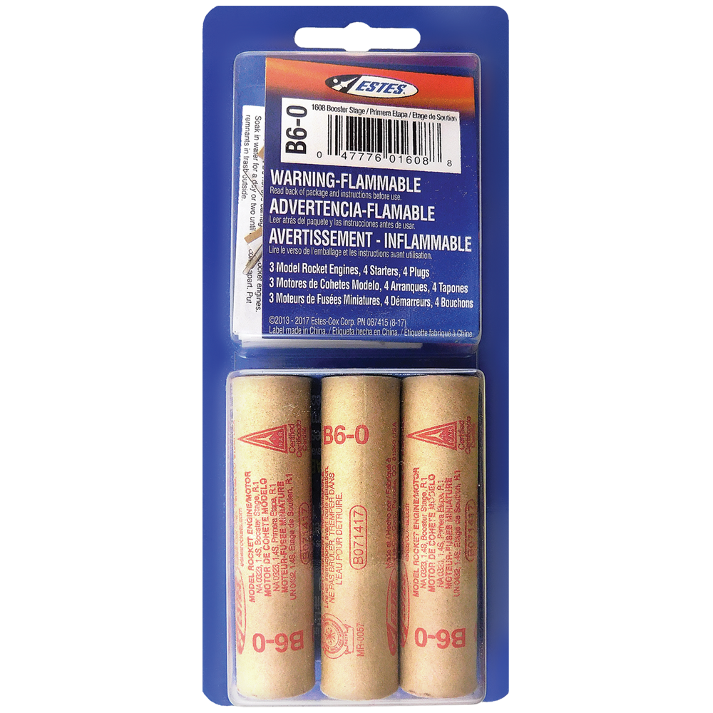 Estes B6-0 Model Rocket Engines 