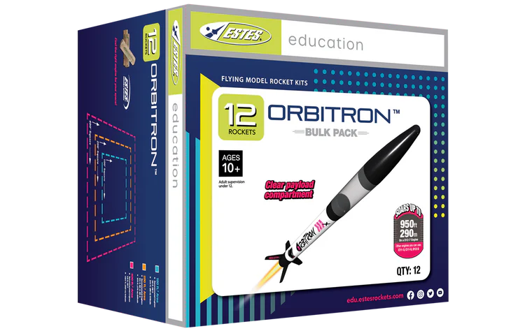 Estes Orbitron Bulk Pack Model Rockets for STEM Activities and Learning