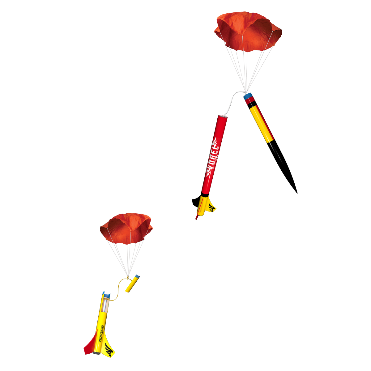 Estes Vogel Rocket Parachute Recovery