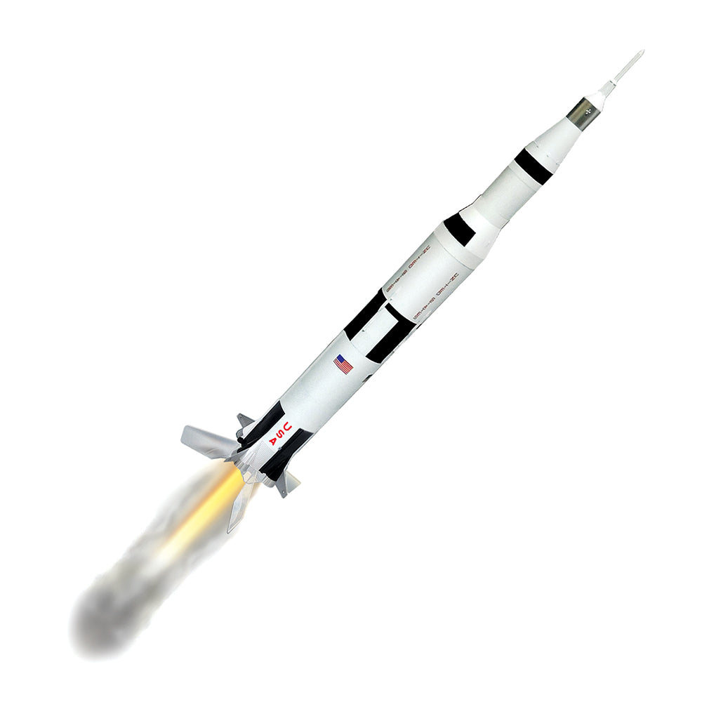 Estes Saturn V Flying Model Rocket Launch