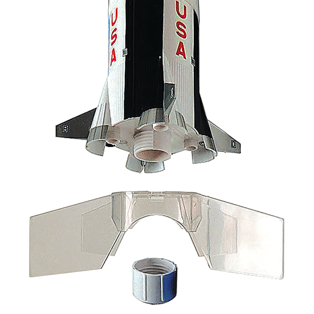 Estes Saturn V Flying Model Rocket Clear Tail Fins