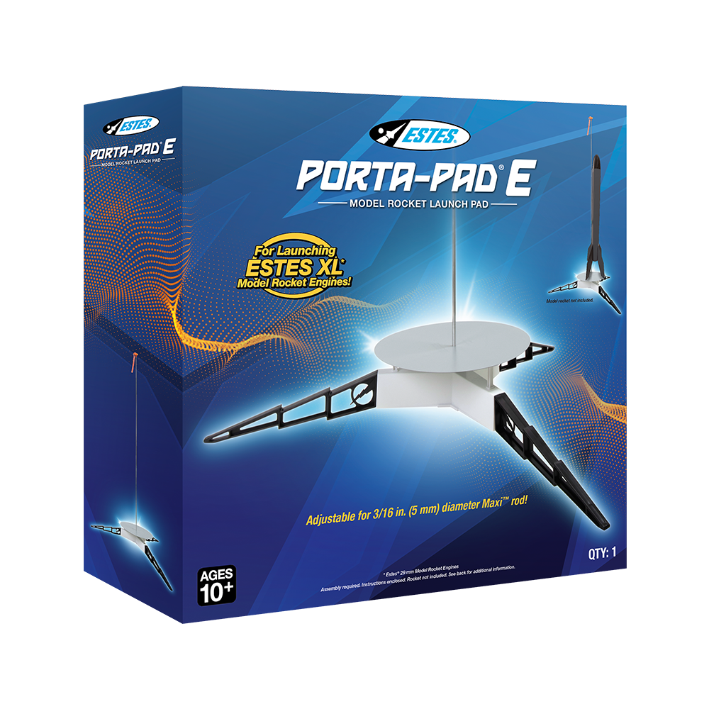 Estes Porta-Pad E Model Rocket Launch Pad Package - Front