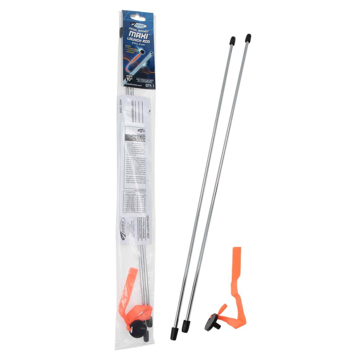 Estes Rockets 3/16 inch MAXI Launch Rod