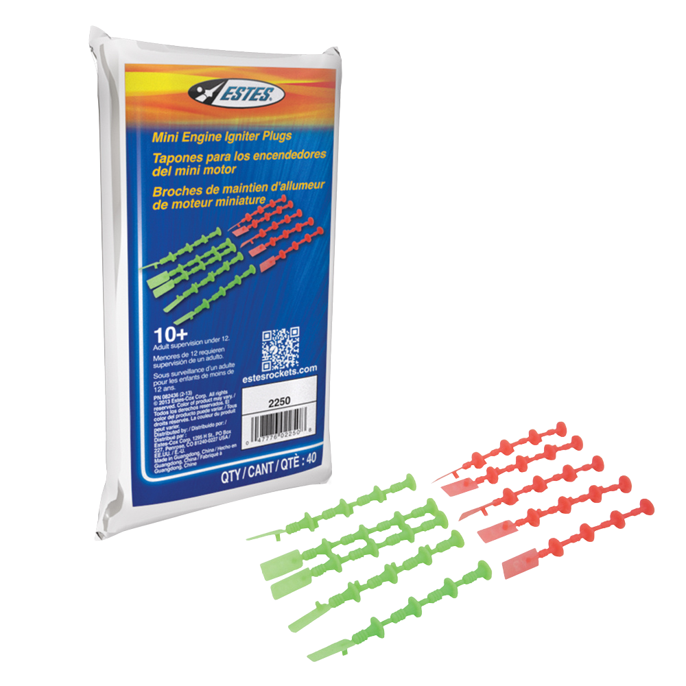 Plugs for Mini Model Rocket Engines (40 pack)