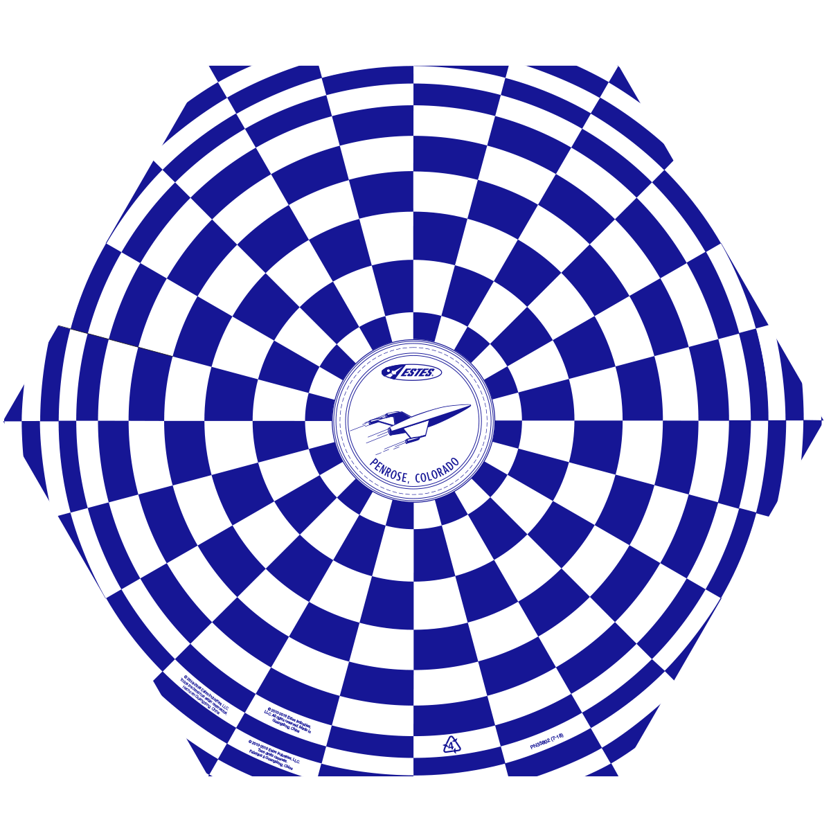 Estes 18 Inch Model Rocket Printed Parachute