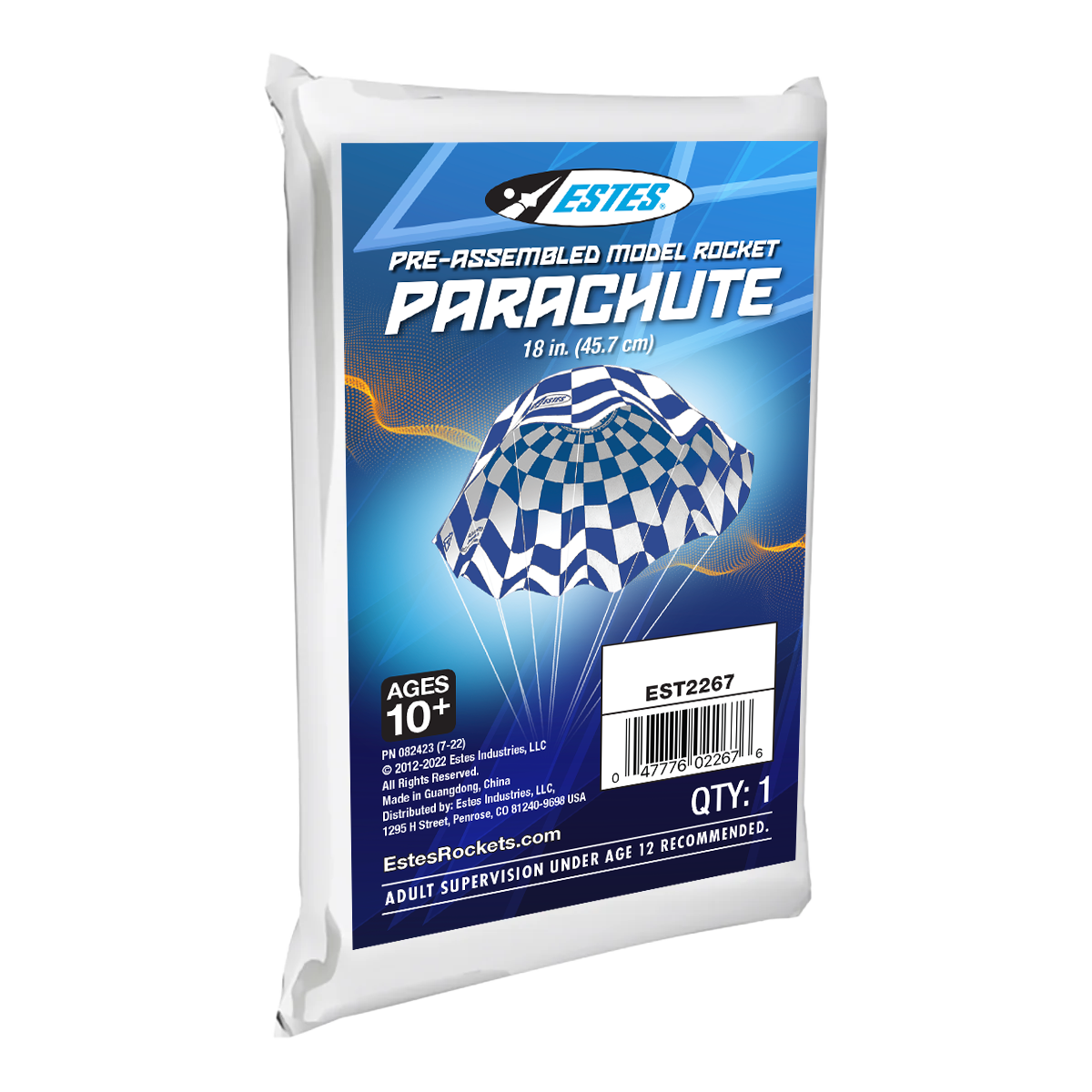 Estes 18 Inch Model Rocket Parachute