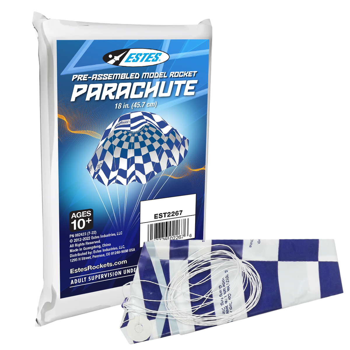 Estes 18 Inch Parachute for Model Rockets