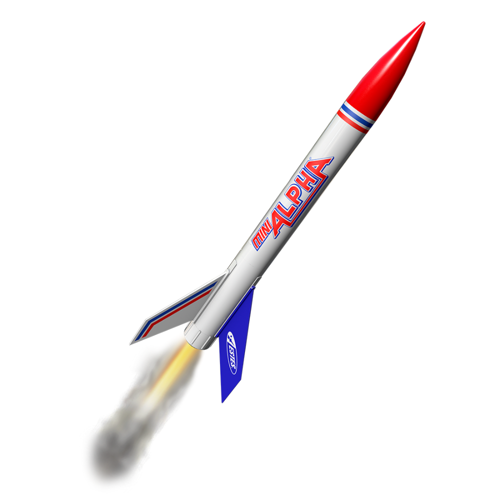 Estes Mini Alpha Model Rocket Launch