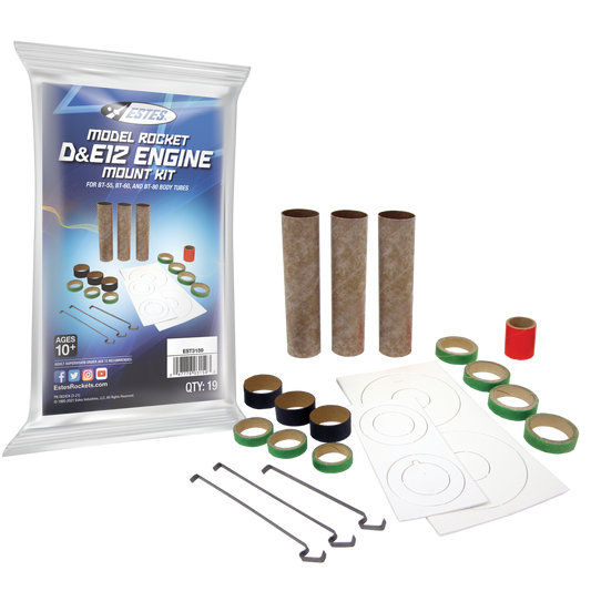 Estes D and E12 Engine Mount Kit