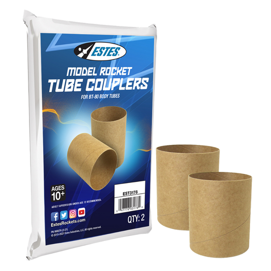 Estes BT-80 Model Rocket Body Tube Couplers